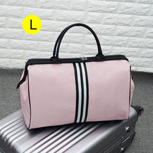 Load image into Gallery viewer, bolsa Striped Travel Bag Gym Fitness Bags Luggage Traveling Duffle Sac De Sport Handbag For Women Men Outdoor Sports Tas XA46A