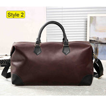 Load image into Gallery viewer, PU Soft Leather Fitness Gym Bags For Men Rivet Design Training Shoulder Sport Bag Handbag Traveling Bag With Pattern  XA626WD
