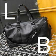 Load image into Gallery viewer, Gym Bag Leather Sports Lady Bags Big MenTraining Tas for Shoes   Fitness Yoga Travel Luggage Shoulder Black Sac De Sport
