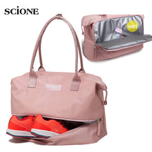 Load image into Gallery viewer, Women Fitness Gym Bags Dry Wet Yoga Mat Bag Travel Training Sports Shoulder Handbag For Shoes Tas Sac De Sport Gymtas XA858WA

